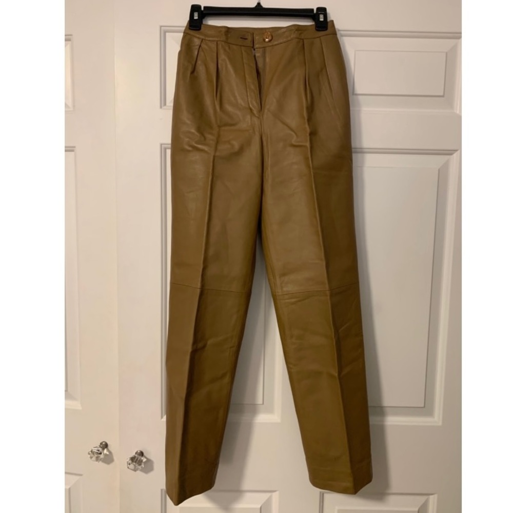 VINTAGE Leather Christian Dior Pants